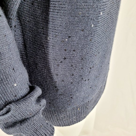 Brunello Cucinelli Women's Blue Sequin Sweater NWT - Picture 6 of 8